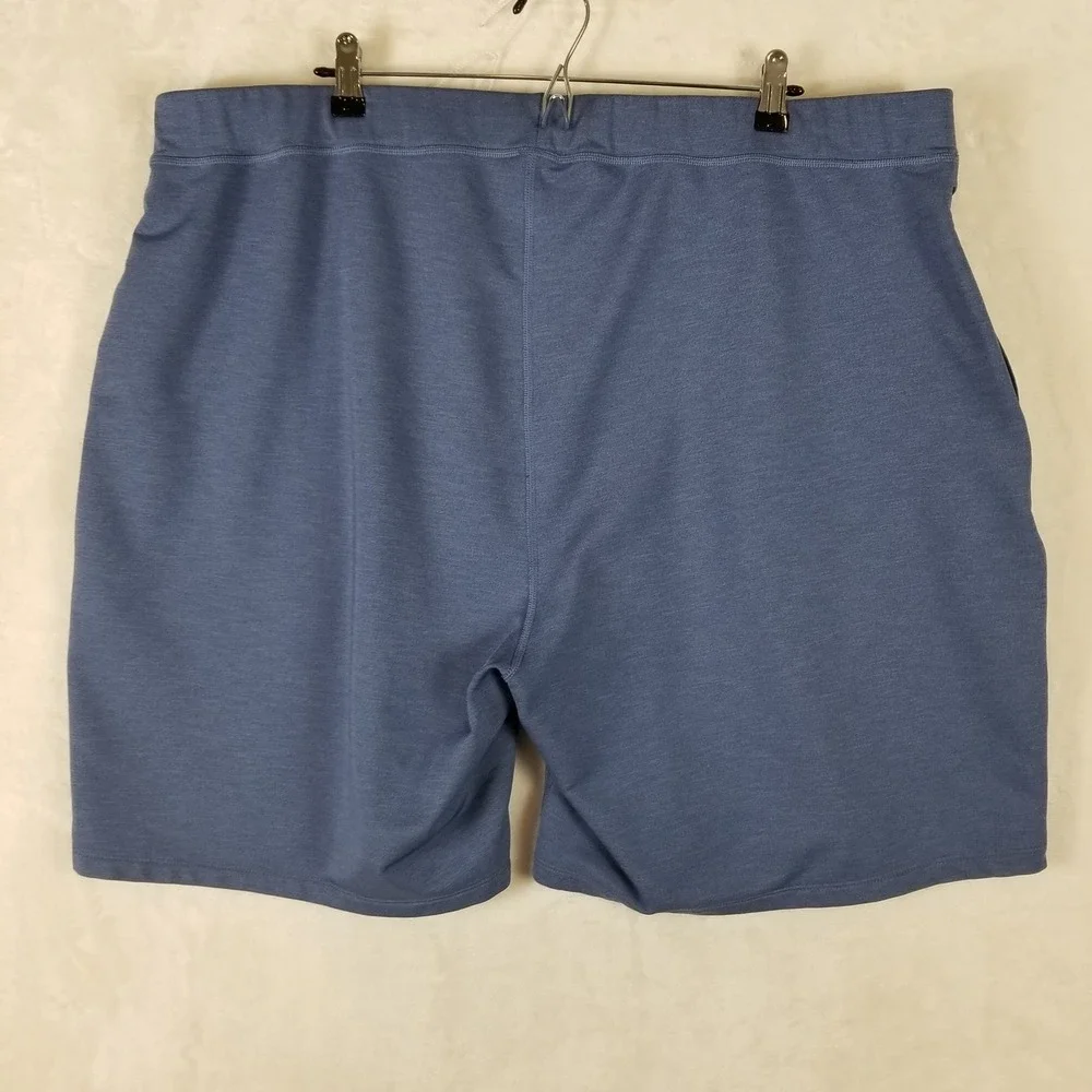 Vineyard Vines Knit Shorts Men 2X Tall Blue On-The-Go OTG Performance Drawstring